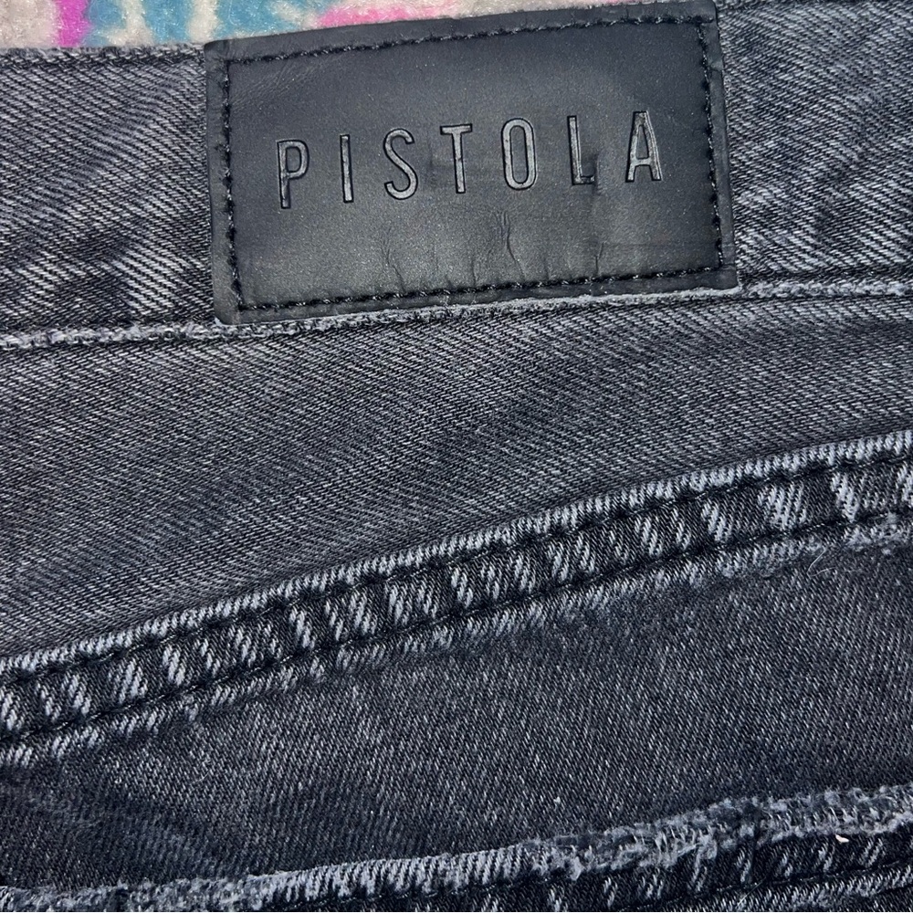 Pistola black denim distressed jeans size 29